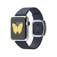 Apple Watch MJ332 38mm Stainless Steel Case with Blue Modern Buckle (Small)