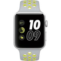 apple watch nike 42mm silver aluminum case with flat silvervolt nike s ...