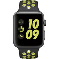 Apple Watch Nike+ 42mm Space Gray Aluminum Case with Black/Volt Nike Sport Band MP0A2