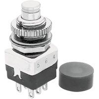 Apem 104450003 2-Pole Miniature Pushbutton Switch 220V AC/2A