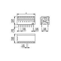 APEM DP-02 DIP Switch PIANO-DIP