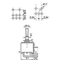 APEM TL36WO.104 0.5A Subminiature Toggle Switch, 48Vdc