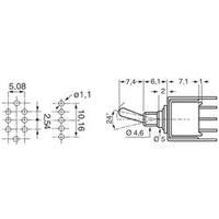 APEM TL36YO 104 0.5A Subminiature Toggle Switch, 48Vdc