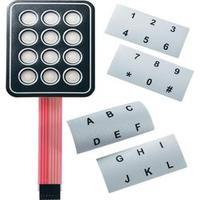 apem ac3535 ac3561 membrane keypad with labelling strips matrix 4 x 4  ...