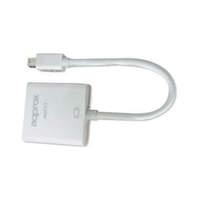 approx mini displayport to vga adapter for apple macbook 18cm white ap ...