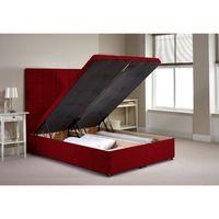 Appian Ottoman Divan Bed Frame Raspberry Chenille Fabric Small Single 2ft 6