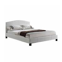 Apollo Curved Faux Leather Bed Frame Apollo White Faux Leather King Size Bed