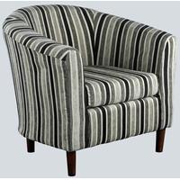 april stripe fabric tub chair