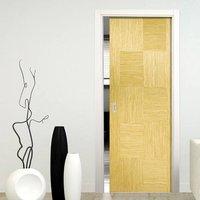 Apollo Internal Oak Solid Internal Pocket Door is 1/2 Hour Fire Rated and Prefinished