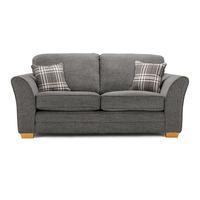 April Fabric 2 Seater Sofa Grey