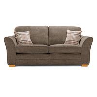 April Fabric 2 Seater Sofabed Brown