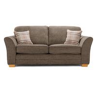 april fabric 2 seater sofa brown