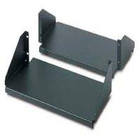 apc double sided fixed shelf for 2 post rack 250 lbs black