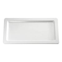 APS GD101 Rectangular Buffet Tray, 1/2 GN, White