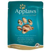 applaws cat food pouches 12 x 70g tuna with anchovy