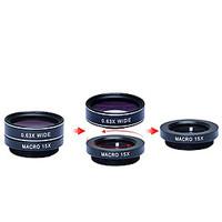apexel 5 in 1 hd camera lens kit 198fisheye lens063x wide angle15x mac ...