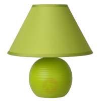 Apple green Kaddy table lamp with cotton lampshade