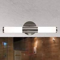 Appealing wall light Palmo, 2-bulb chrome