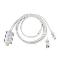 Approx Mhl To Hdmi Adapter For Samsung S3/4/5 & Note 2/3 20cm Cablewhite/silver (appc10)