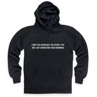 appreciate your grammar hoodie