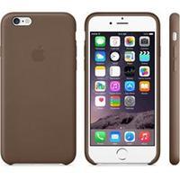 apple iphone 6 plus leather case olive brown