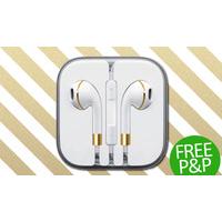 Apple Inspired Golden Lining In Earphones - FREE POSTAGE