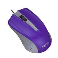 Approx Usb 1000dpi Optical Sensor Pc Mouse Purple/grey (appomlitep)