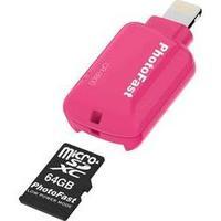 apple lightning smartphonetablet card reader photofast cr8800 pink