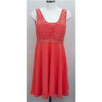Apricot lace top party dress Size M