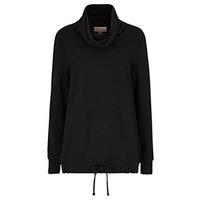 Apricot Life Black Slouchy Cowl Collar Sweatshirt