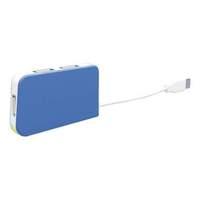 Approx Usb 2.0 4-port Travel Hub Blue/white (appht4lb)