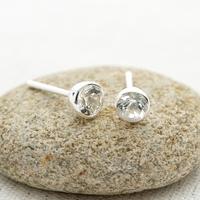 april birthstone earrings white topaz