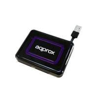 Approx Usb 2.0 External Dni-e And Smart Card Reader Black (appcrdnib)