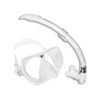 Aqualong Vision Flex + Airflex Purge Lx Snorkel - White