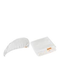 Aquis Lisse Luxe Hair Turban and Hair Towel - White Bundle (Worth £65)