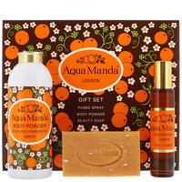 Aqua Manda Aqua Manda Purse Spray 30ml, Body Powder 100g and Beauty Soap