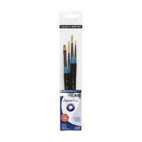 Aquafine Short Handled Watercolour Brushes Set 400 4 Pack