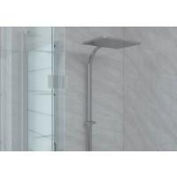 aquabord pvc tg 3 wall shower kit light grey marble