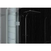 aquabord pvc tg 3 wall shower kit black cascade