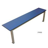 aqua mono bench with laminate seat 1m wide x 350mm deep