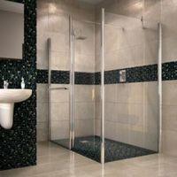 Aquadry Walk-In Shower Screen End Panel (W)700mm