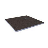 Aquadry Corner Drain Shower Tray (L)900mm (W)900mm