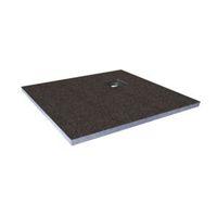 Aquadry Corner Drain Shower Tray (L)1.2m (W)1200mm