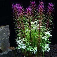 Aquarium Decoration Waterplant Non-toxic Tasteless Plastic Red