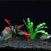 Aquarium Decoration Waterplant Artificial Plastic Random Colors 5pcs