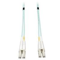 Aqua 2m Multimode Duplex OM3 10GB LC/SC 50/125u 3.0mm LSZH Corning Glass - Ceramic Connectors -RoHS