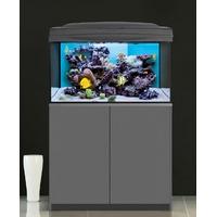 aquael reef master xl 385 litre marine aquarium set with cabinet