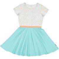 Aqua & Peach Summer Kids Dress - Blue quality kids boys girls