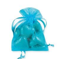 Aqua Organza Bags