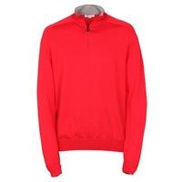 Aquascutum Half Zip Sweater Classic Red